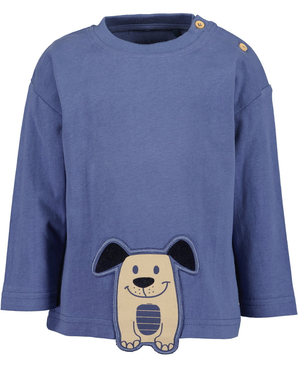 Animal Motif T-Shirt - Jeans Blue