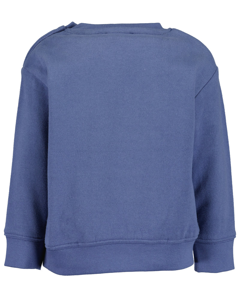 Animal Motif Sweatshirt - Jeans Blue