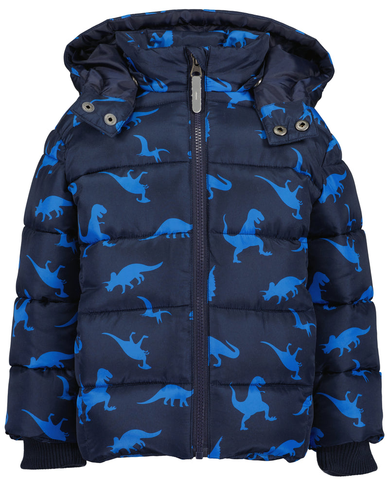 Dinosaur Hooded Jacket - Night Blue