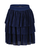 Plissee Layout Skirt - Night Blue