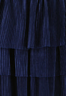 Plissee Layout Skirt - Night Blue