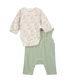 Floral Body Romper - Aqua