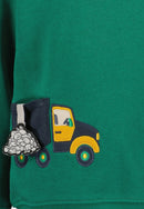 Tractor Applique Sweatshirt - Green