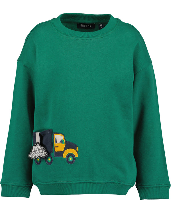 Tractor Applique Sweatshirt - Green