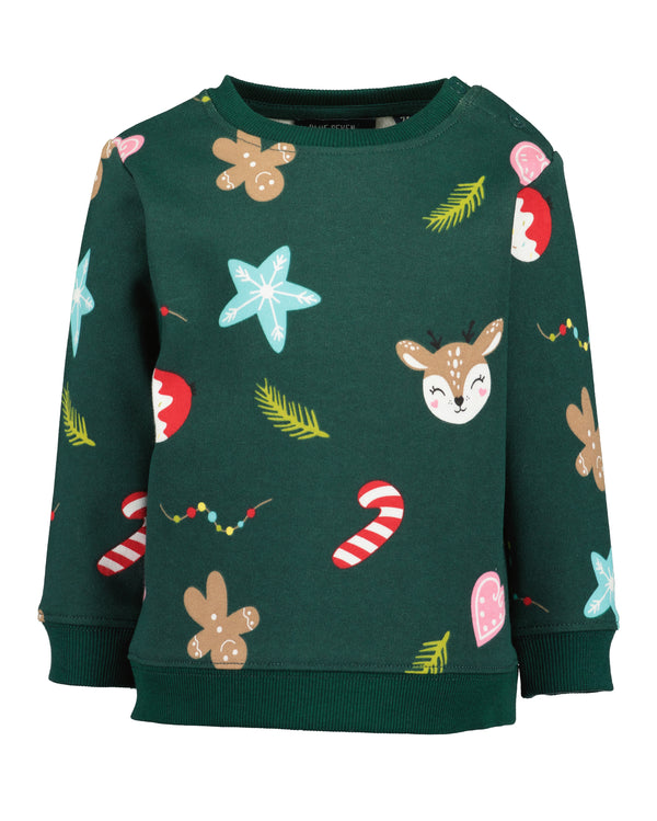 Animal Motif Sweatshirt - Fir