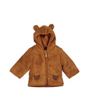 Hooded Fleece Jacket - Nut