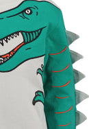 Dinosaur Long Sleeve T-Shirt - Medium Grey