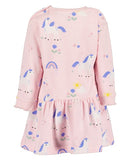 Toddler Girls Sweat Dress - Rose