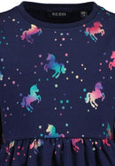 Girls Sweat Dress - Night Blue