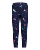 Girls Sweat Leggings - Night Blue