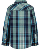 Boys Check Shirt - Night Blue