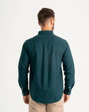 Long Sleeve Oxford Shirt - Dark Green