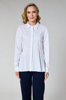Peplum Shirt - White
