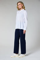 Peplum Shirt - White
