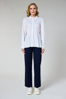 Peplum Shirt - White