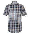 Comfort Fit Check Shirt - Light Blue