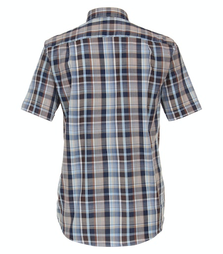 Comfort Fit Check Shirt - Light Blue