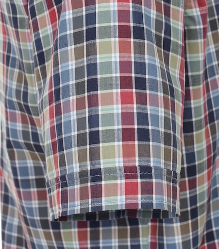 Short Sleeve Check Shirt - Light Blue