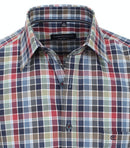 Short Sleeve Check Shirt - Light Blue