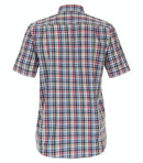 Short Sleeve Check Shirt - Light Blue