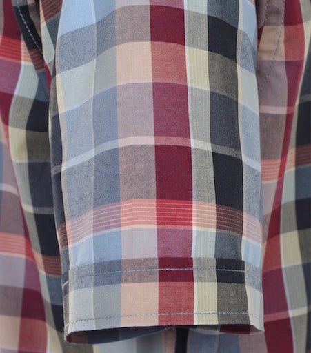 Short Sleeve Check Shirt - Light Blue