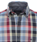 Short Sleeve Check Shirt - Light Blue