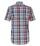 Short Sleeve Check Shirt - Light Blue