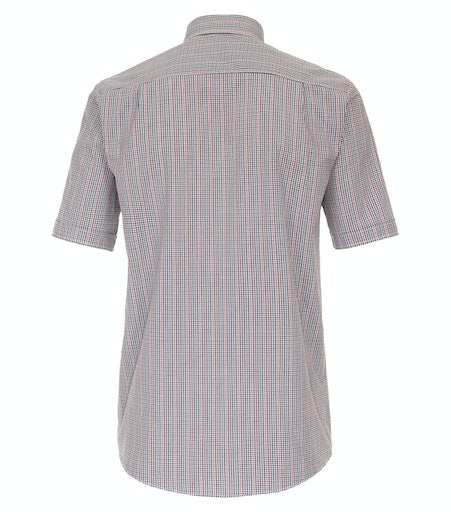 Short Sleeve Check Shirt - Red