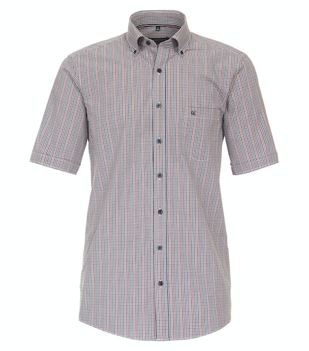 Short Sleeve Check Shirt - Red