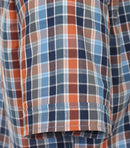 Short Sleeve Check Shirt - Tangarine