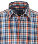 Short Sleeve Check Shirt - Tangarine
