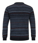 Round Neck Stripe Jumper - Bering Sea