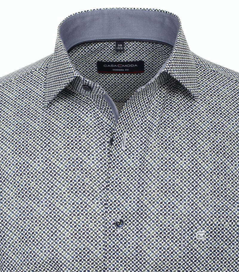 Modern Fit Shirt - Green Milleu