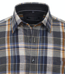 Casual Check Shirt - Green Milleu