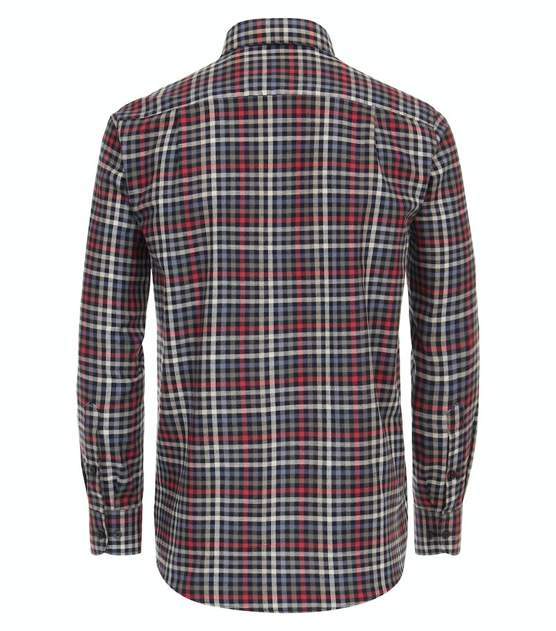 Comfort Fit Check Shirt - Red