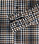 Comfort Fit Check Shirt - Beige