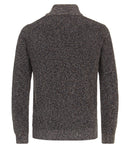 Plain Troyer Zip Jumper - Rain Drum