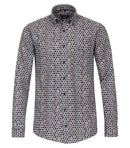 Button Down Print Shirt - Antracite