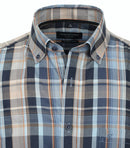 Check Short Sleeve Shirt - Light Blue