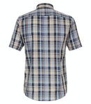 Check Short Sleeve Shirt - Light Blue