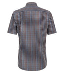 Short Sleeve Check Shirt - Light Blue