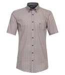 Short Sleeve Print Shirt - Blue