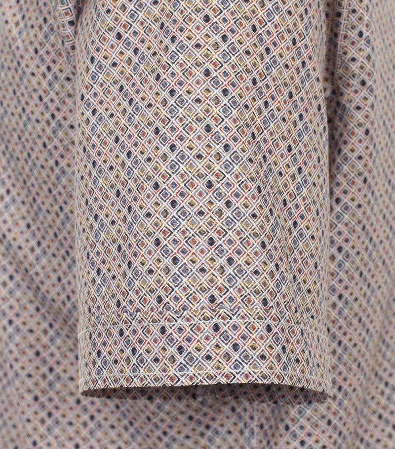 Short Sleeve Print Shirt - Blue