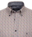 Short Sleeve Print Shirt - Blue