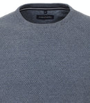 Plain Round Neck Jumper - Vintage Indigo