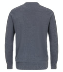 Plain Round Neck Jumper - Vintage Indigo