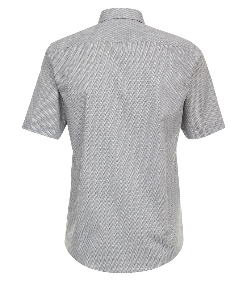 Print Short Sleeve Shirt - Brown