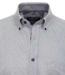 Print Short Sleeve Shirt - Brown