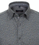 Print Casual Fit Shirt - Green Milleu