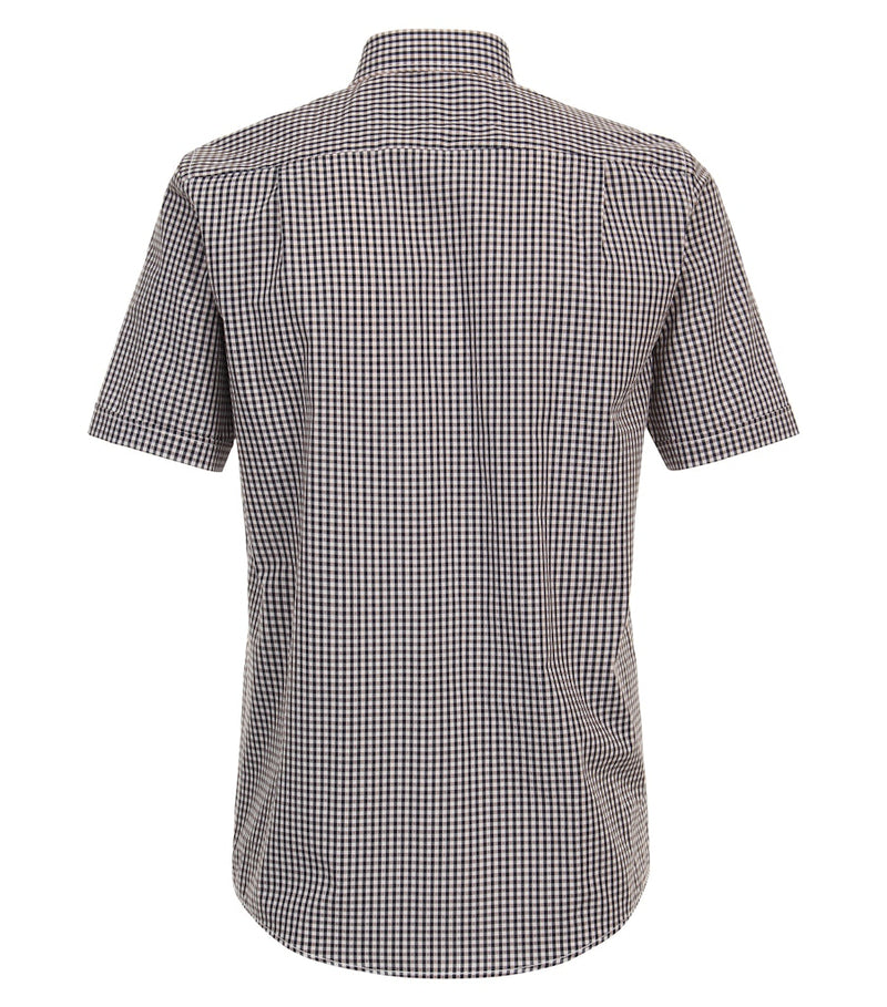 Check Short Sleeve Shirt - Tangarine